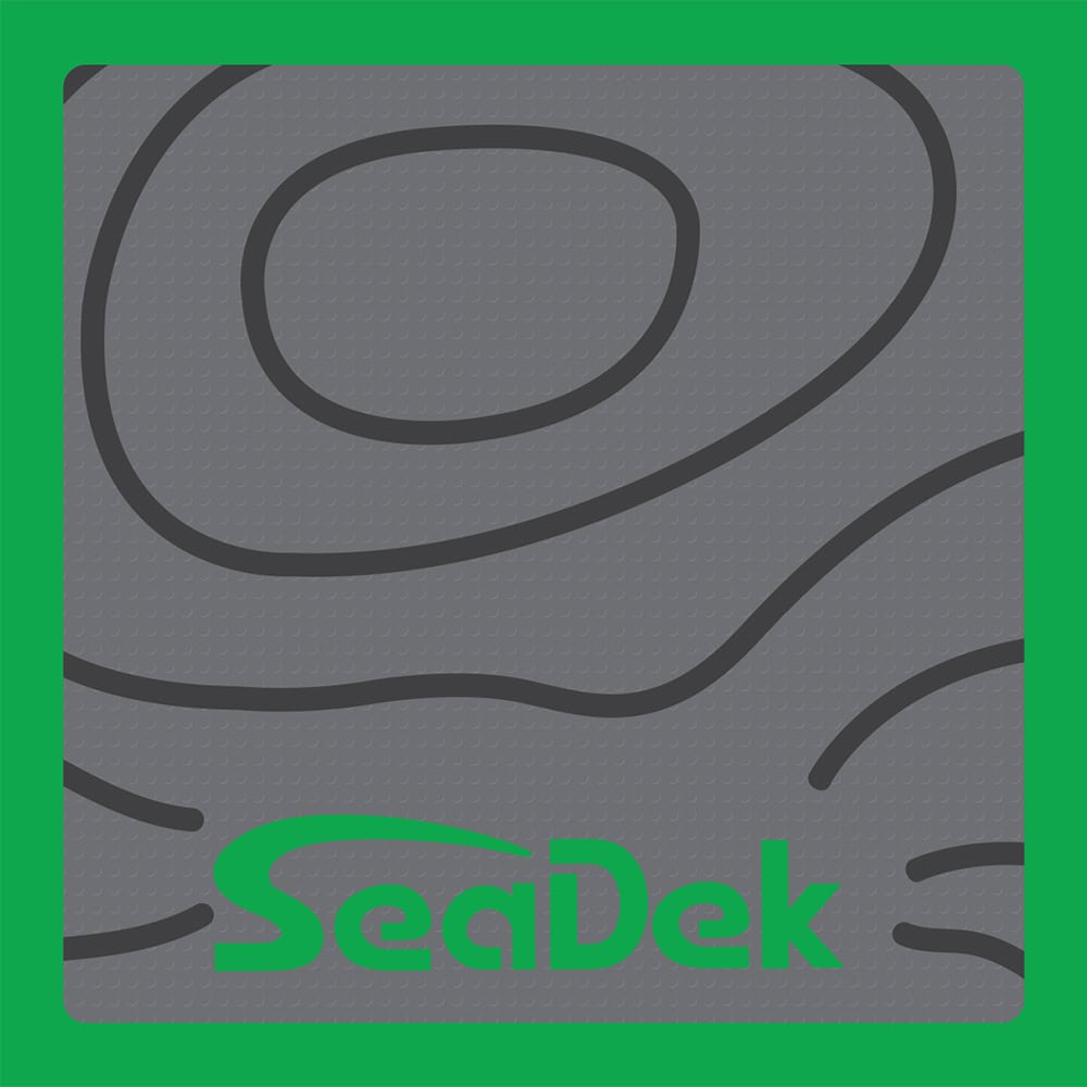 XProBass SeaDek Dark Grey with Lime